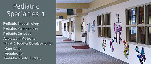 Pediatric Specialties 1 Hallway