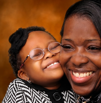 Arie with her mom