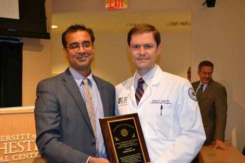 Michal Lada presented with the Paul R. Schloerb, MD Award 2017 – 2018.