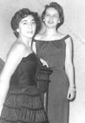Students Gwen Houssian and Diane Blixt, dressed up for the annual dance