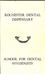 Outline of Courses School for Dental Hygienists 1933