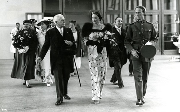 Harvey Burkhart with king and queen of Belgium