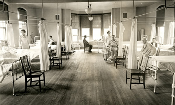 Highland Hospital men's ward 1906