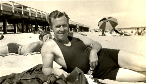 James Hervi Sterner at the Jersey Shore in 1931