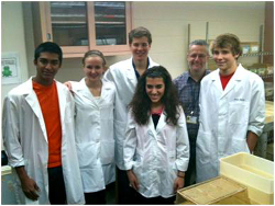 Students visiting the lab