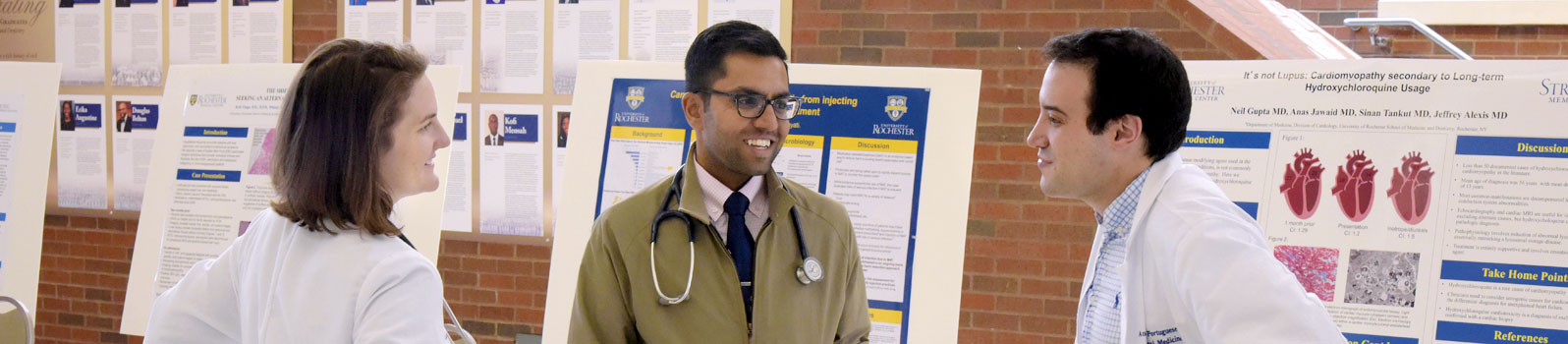 Residents discuss their latest clinical endeavors at Resident Poster Day