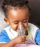 Baby Breathing with Inhaler