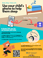 Use your child's phone to help them sleep