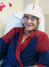 Helmets aid patients' safety