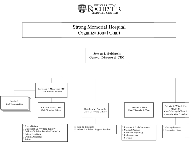 Organizational Chart Nursing at Strong Memorial Hospital University of Rochester Medical Center