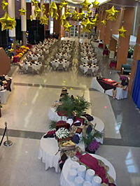 Flaum Atrium, decorated