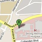 Map with Directions to URMC