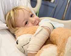 Boy in hospital