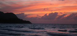 Sunset in Seychelles