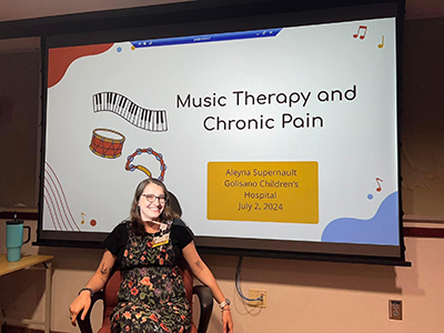Aleyna Supernault Presenting "Music Therapy and Chronic Pain"