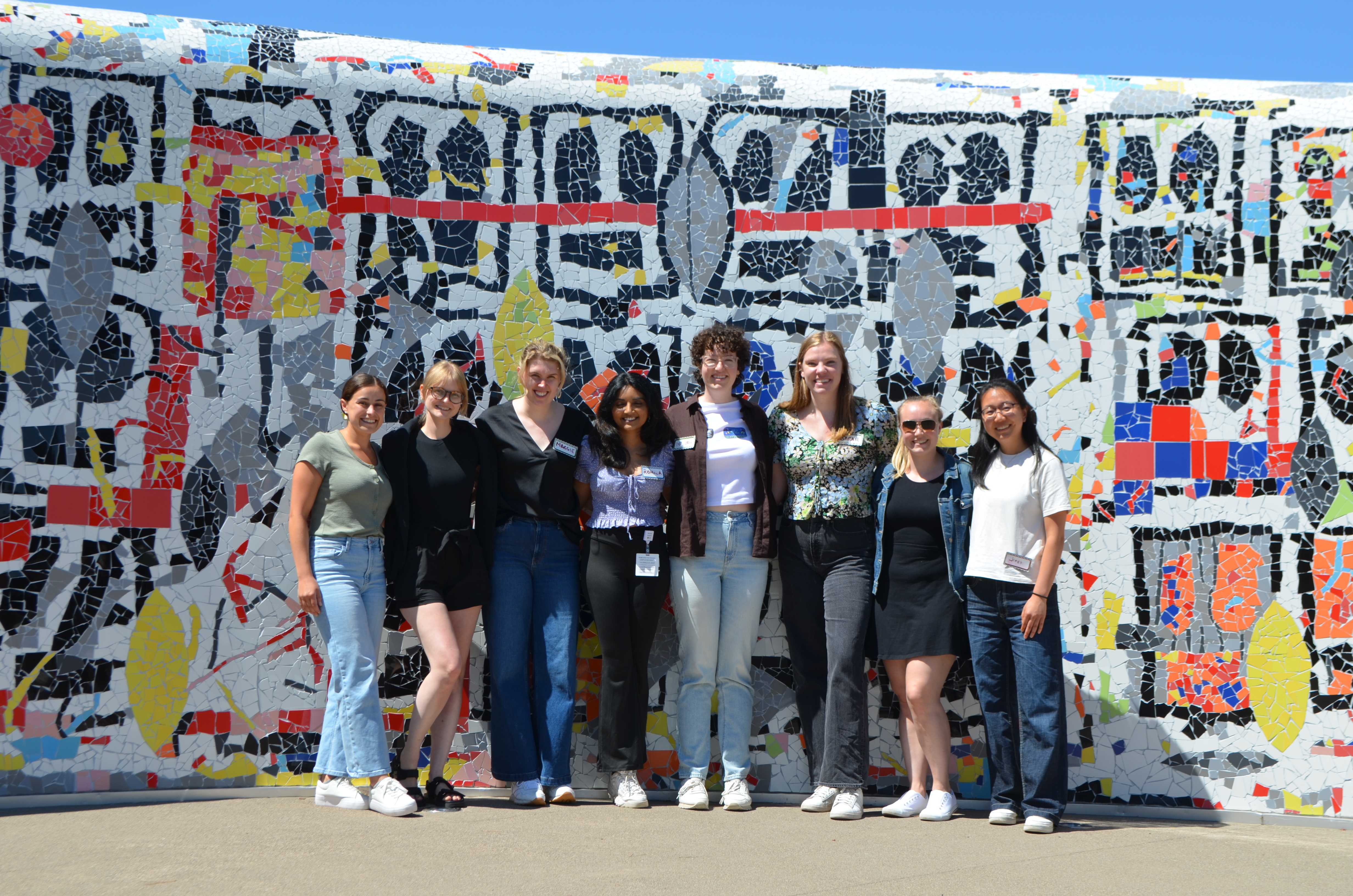Group pic at wall