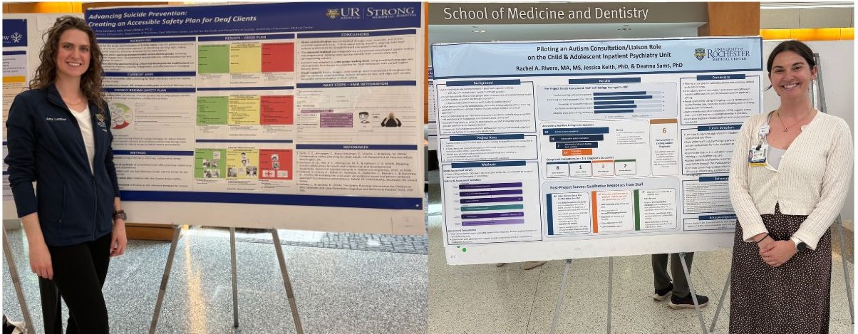 Psychology child residents present posters at poster day