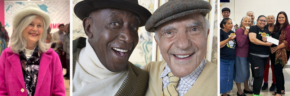 Smiling older adults