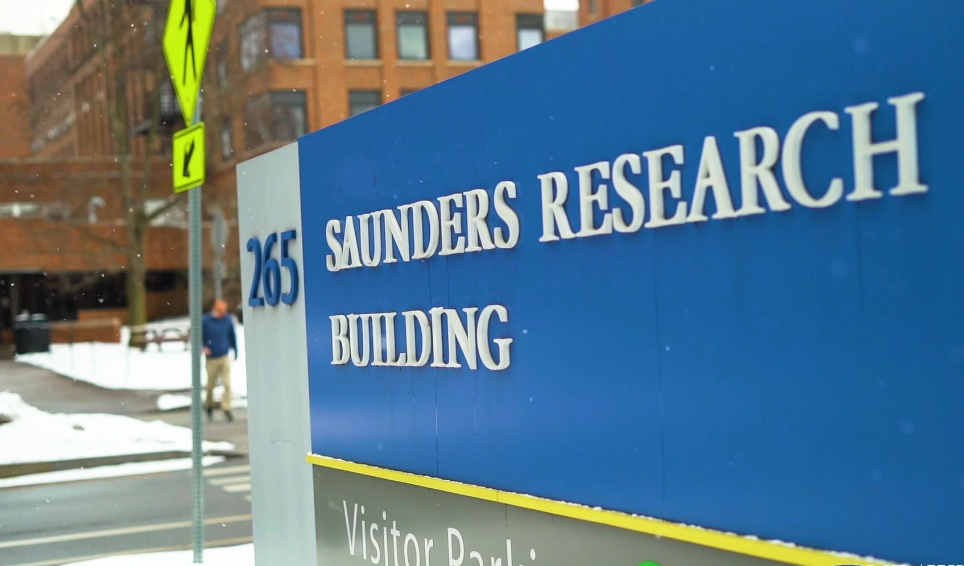 Sign in front of Saunders Research Building