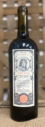 bottle of 1999 bond vecina napa valley red wine