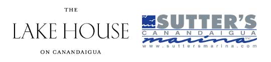 The Lake House on Canandaigua word mark and Sutter's Canandaigua wordmark logo