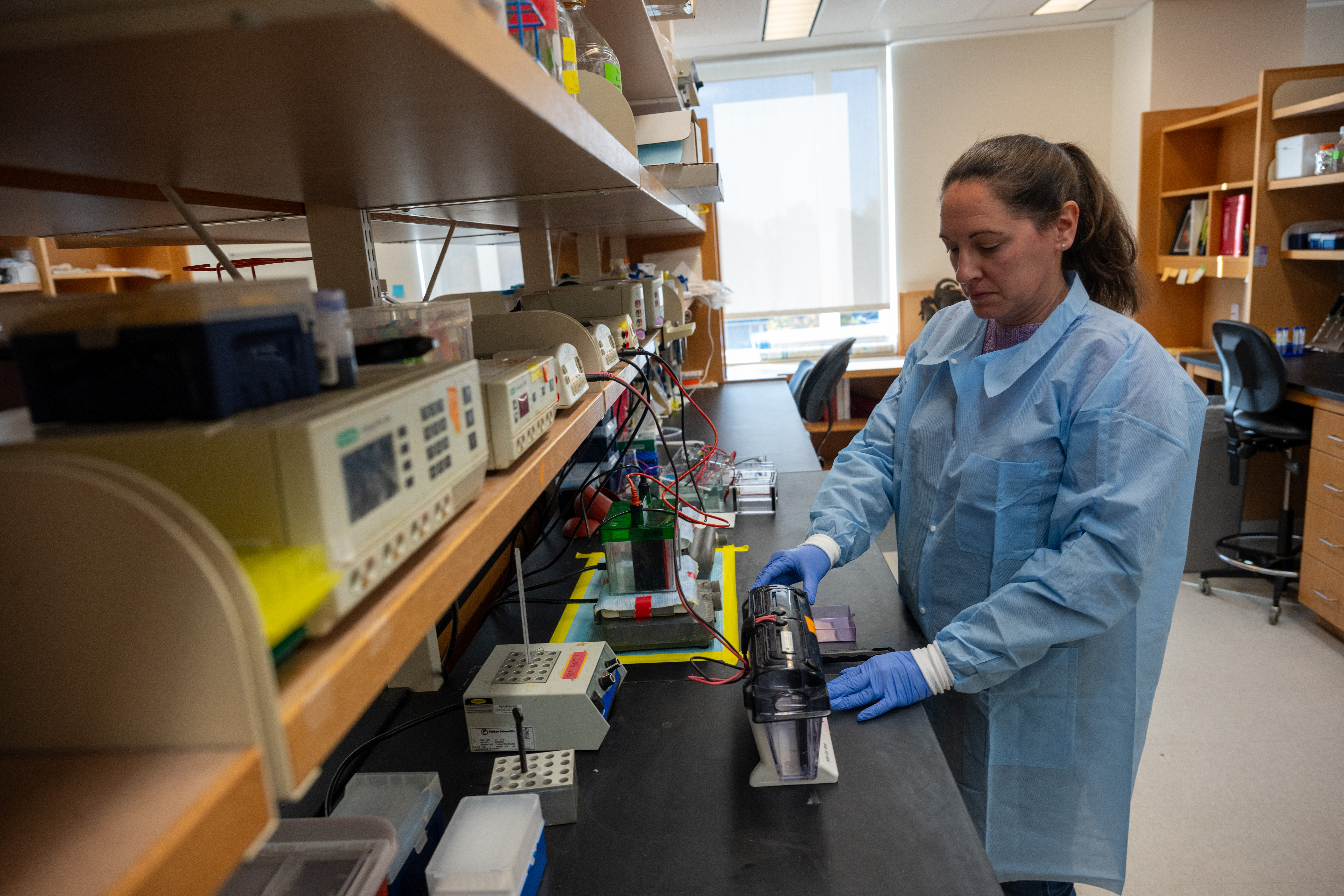 woman working in research lab