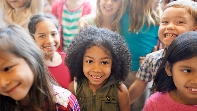 Group of smiling children