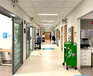 Sedation Suite hallway