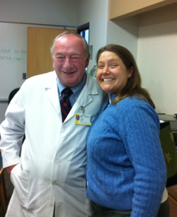 Dr. Harris with former Chief Resident Sara Horstmann