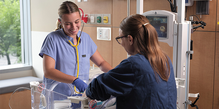 Providers in the sim lab