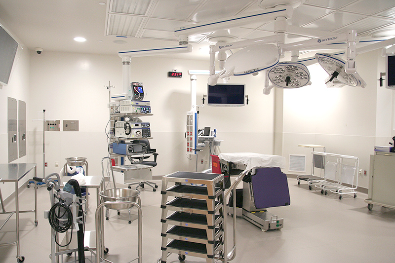 Six new operating rooms, including a dedicated pediatric cardiac OR 03