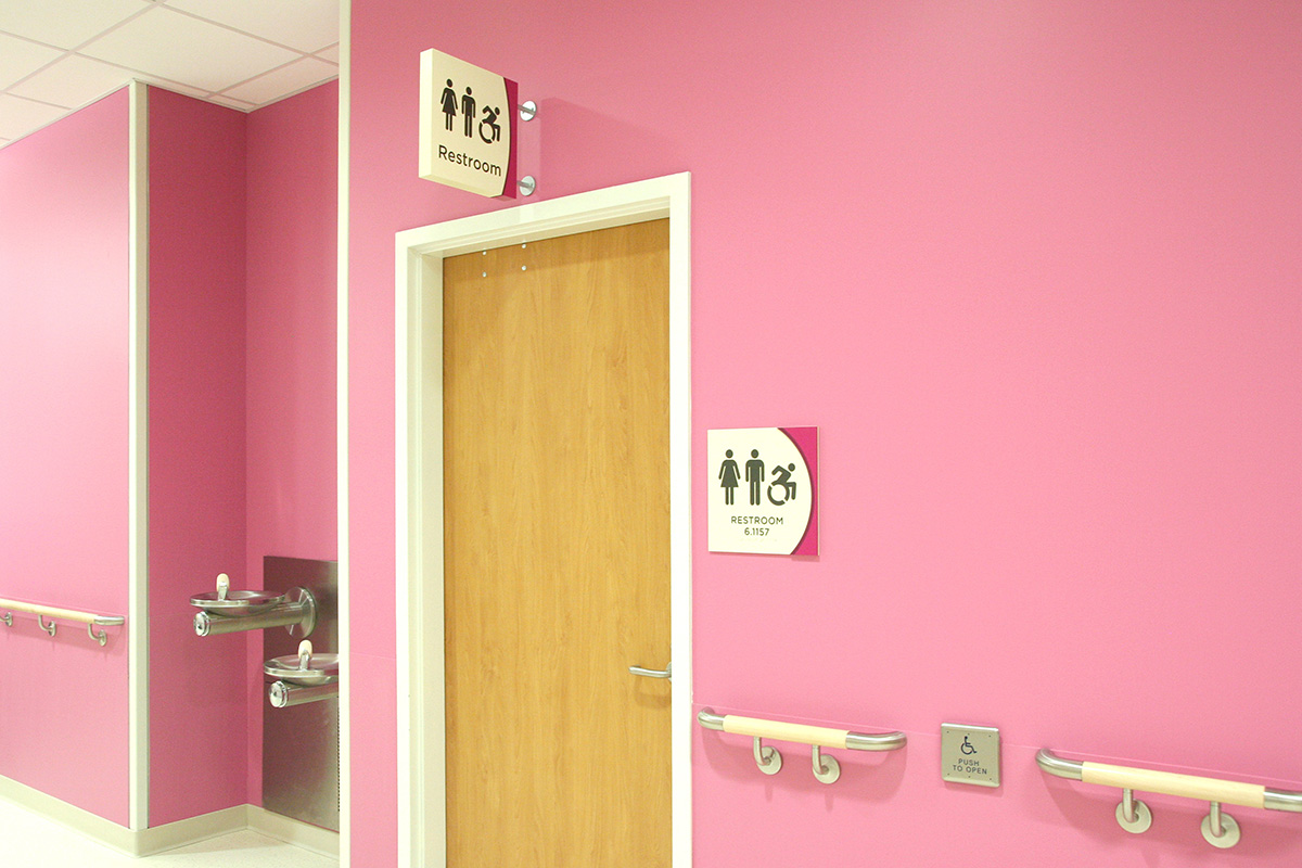 PICU — Bathroom and Signage