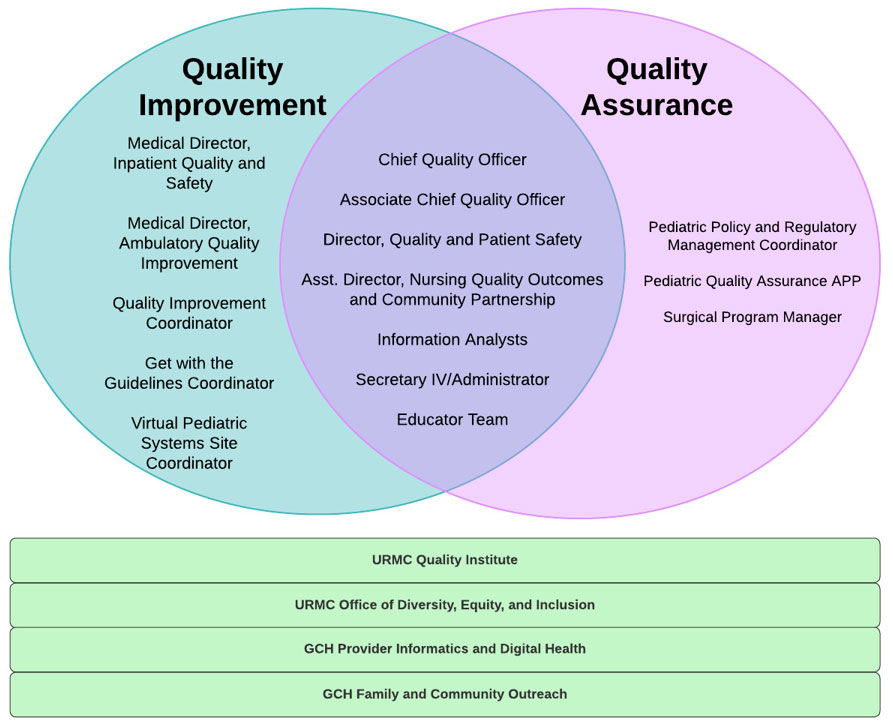 GCH Quality and Patient Safety Team Structure