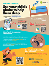 flyer for Use Your Child's Phone to Help Them Sleep