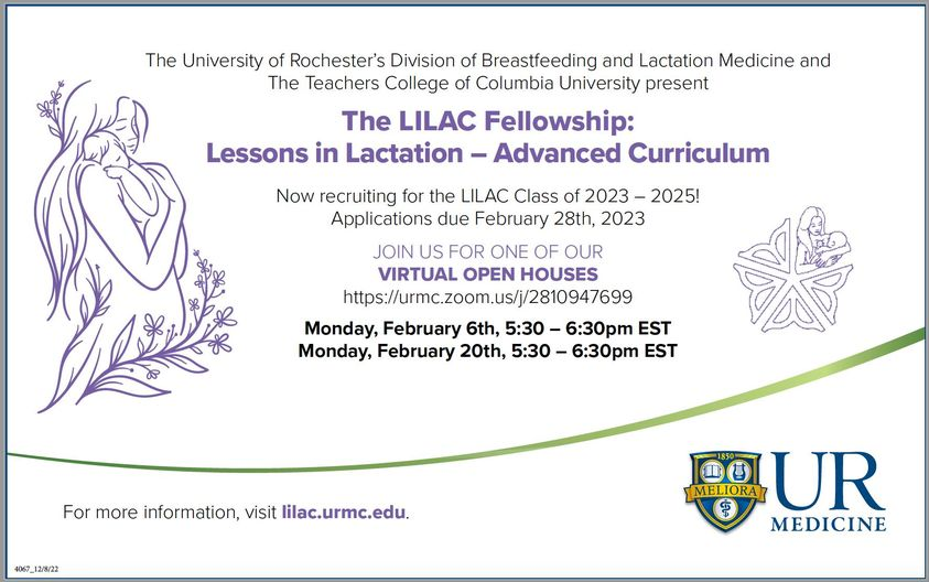 The LILAC Fellowship: Lessons in Lactation - Advanced Curriculum