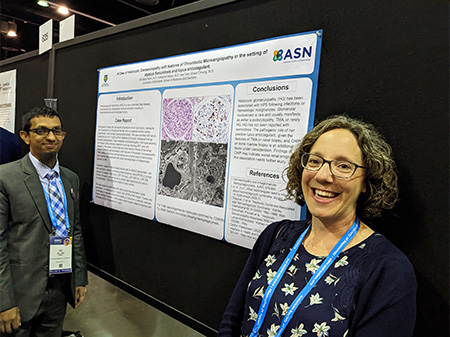 Md. Saiful Alom, M.B.B.S. and Dr. Moore (Program Director) with poster at ASN 2022