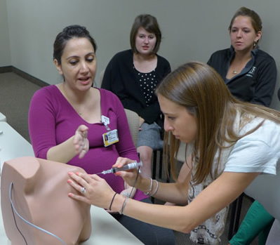 fellow teaching shoulder injection