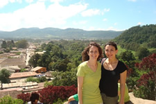 Erin Lineman and Elizabeth Terragnoli in Honduras