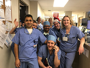 IR Residents Posing in the Hospital