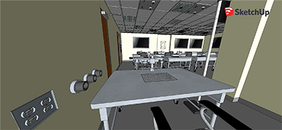 Rendering of the skills lab