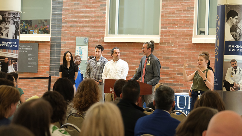Residents receiving award at key day