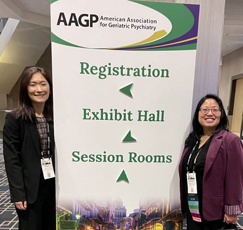 resident and faculty member at AAGP conference