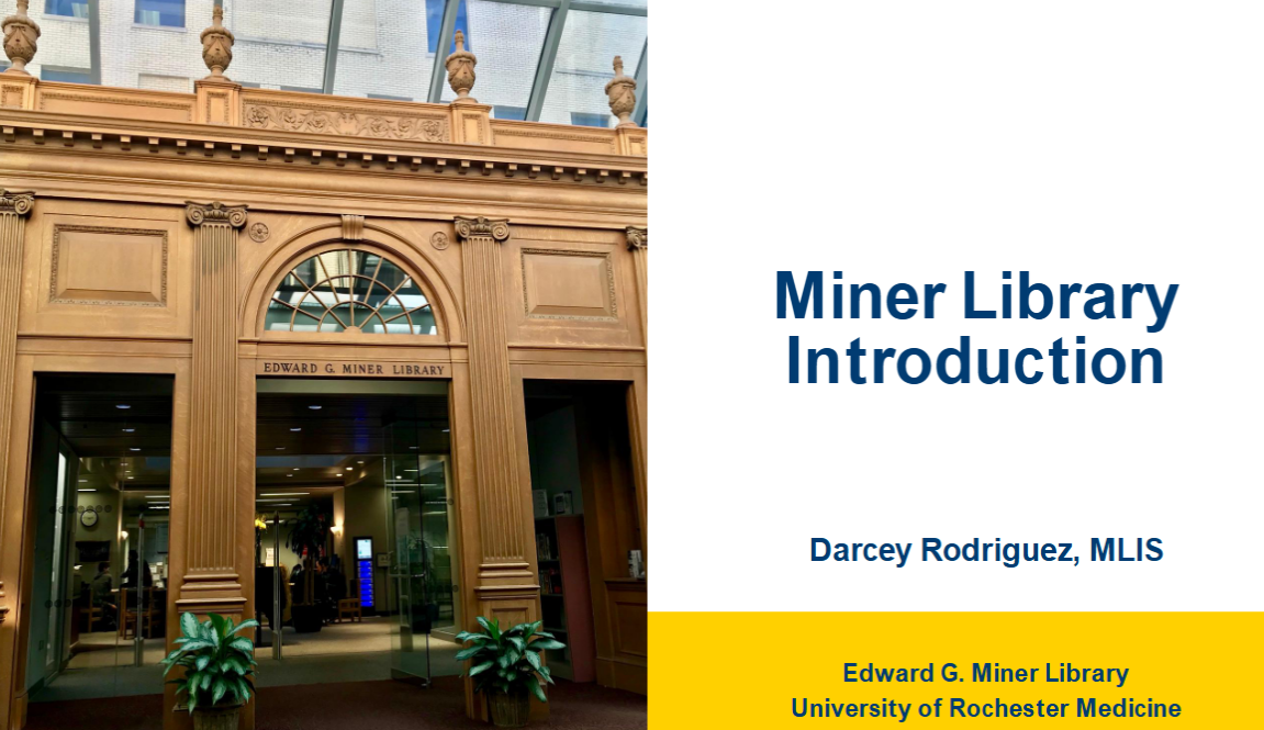 Miner Library presentation slides