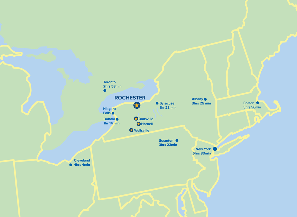 Rochester and surrounding counties