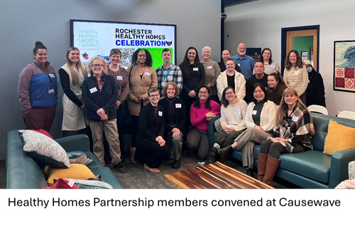 Healthy homes partnership members together for a group photo