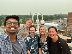 L to R: Jithin V. George, Margaux Masten, Travis
Covitz, Marissa Sobolewski, Elena Marvin