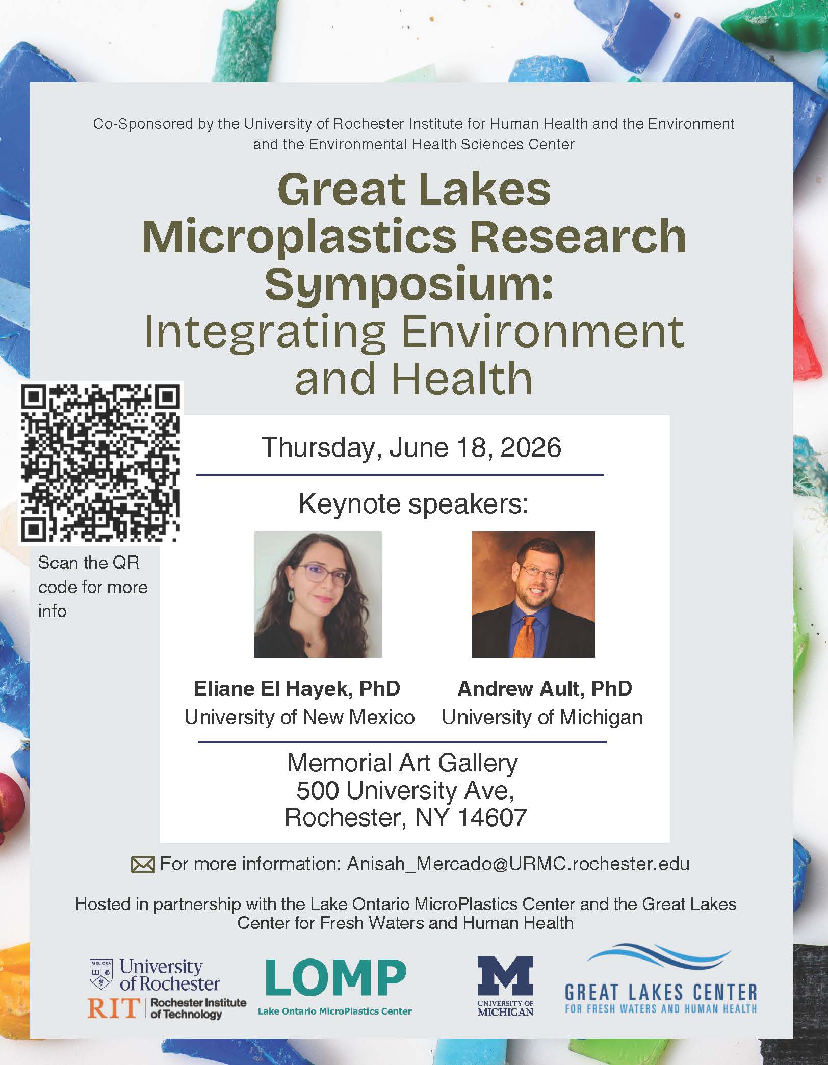 Flyer for the event featuring the keynote speakers