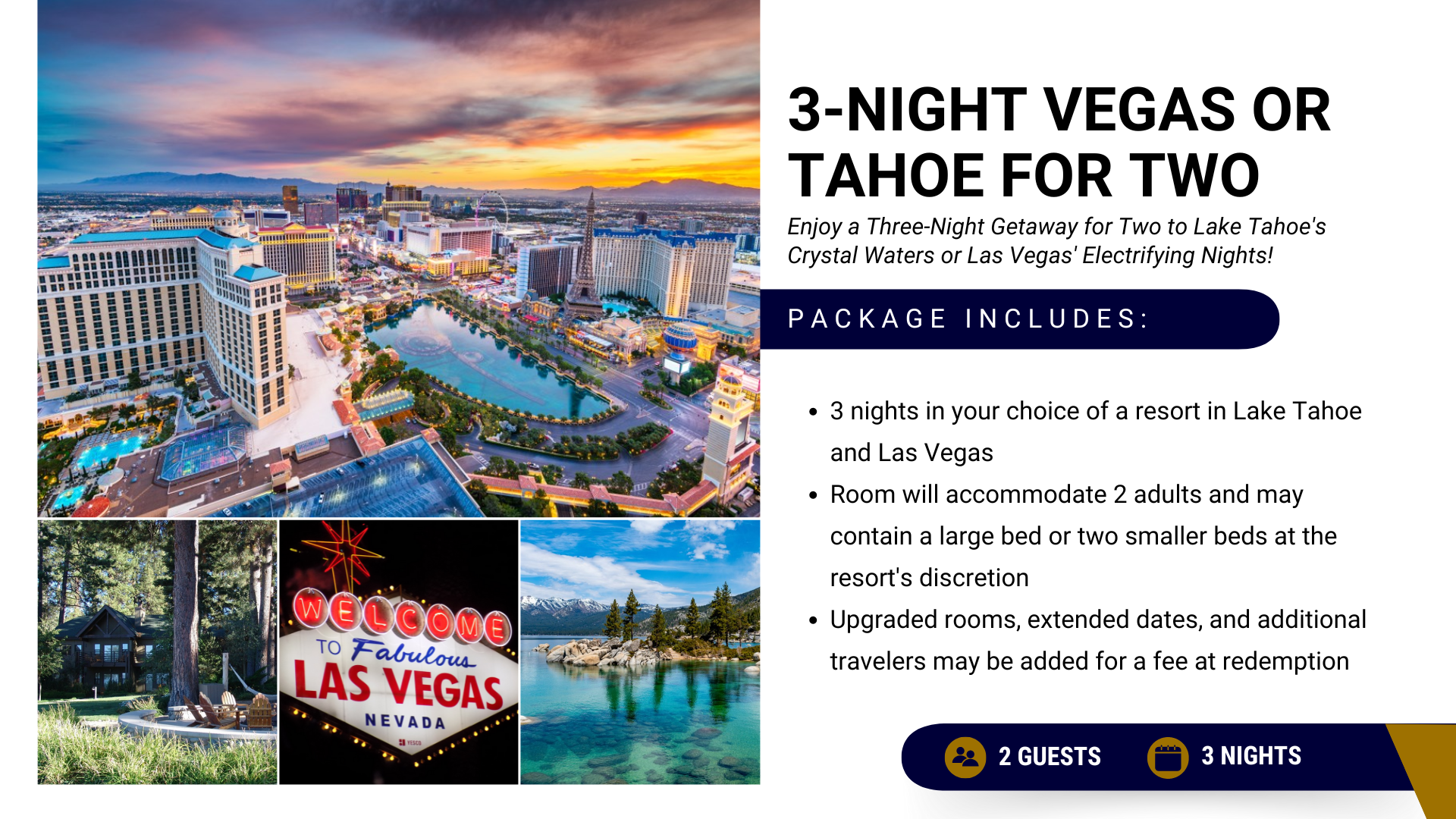 Promotional Photo ot trip to Las Vegas