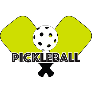 Pickleball: Two paddles and a pickleball