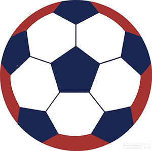Red, White, and Blue Soccer Ball